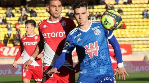 摩纳哥与斯特拉斯堡激战成和，路易二世球场的那些光影瞬间