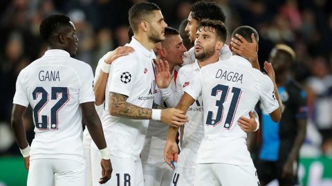 巴黎圣日耳曼主场力克布鲁日 伊卡尔迪一击制胜纳瓦斯神扑保三分