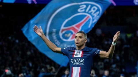 欧冠焦点战巴黎平本菲卡 姆巴佩创纪录点射难救主