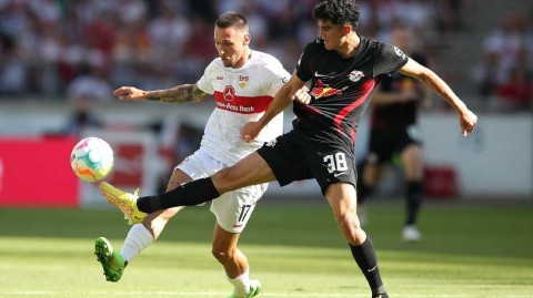 德甲新赛季揭幕战斯图加特顽强逼平莱比锡红牛