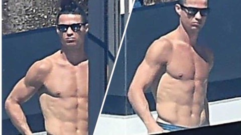 C罗居家隔离变阳台日光浴秀，半裸上身展现雕塑般完美身材