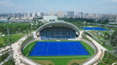 杭州“伞”下竞风流：亚运曲棍球场竣工记