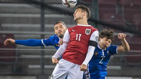 世预赛欧洲区收官战，奥地利四比一轻取摩尔多瓦