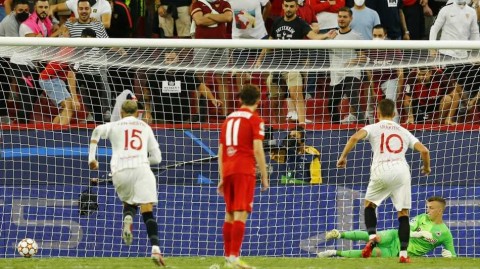 拉基蒂奇的点射永恒瞬间 铸就塞维利亚欧冠百球丰碑