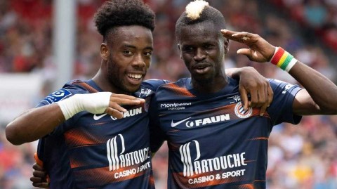 法甲联赛蒙彼利埃客场七球横扫布雷斯特