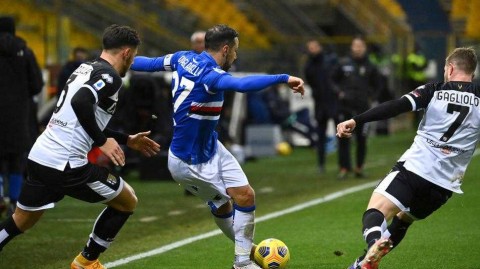 塔尔迪尼的寒夜，水手军的完胜：帕尔马零比二不敌桑普多利亚