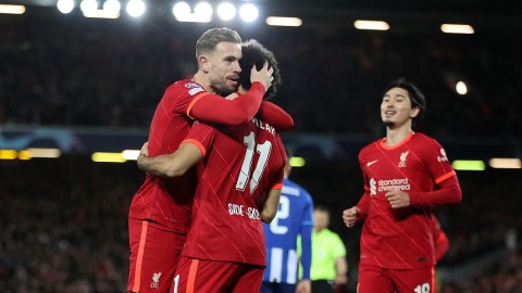 蒂亚戈世界波萨拉赫锁胜局 利物浦主场完胜波尔图