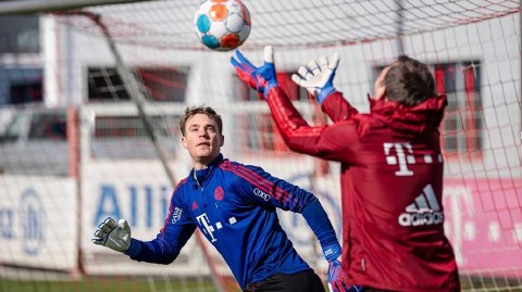 绿茵备战图鉴：诺伊尔穆勒专注特训 南部之星剑指德甲