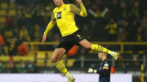 大黄蜂主场力擒副班长 哈兰德双响创纪录之夜