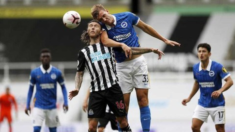 海鸥军团客场翱翔，莫派闪电双响布莱顿三球完胜纽卡斯尔