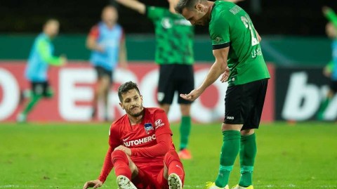 德国杯次轮激战 慕士达主场憾负柏林赫塔