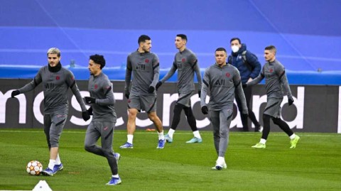 决战前夕的汗水与专注 巴黎众星伯纳乌踩场训练直击