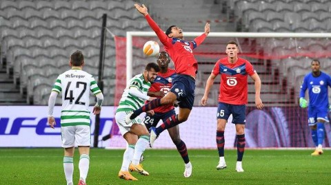 欧联杯惊魂四十五分钟，里尔顽强战平凯尔特人