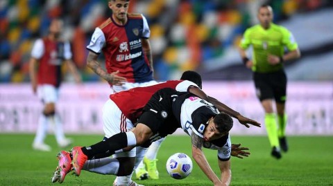 弗留利球场雨夜惊魂 卡利亚里客场点杀乌迪内斯