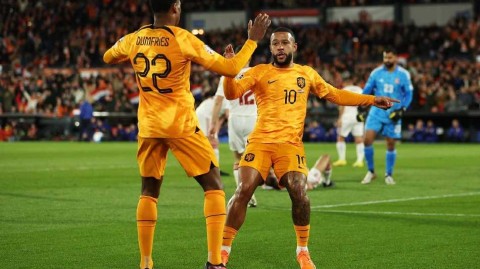 橙衣军团鹿特丹奏凯 德佩破门阿克双响助荷兰完胜直布罗陀