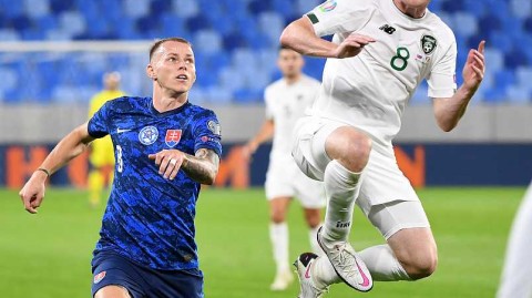 欧预赛附加赛斯洛伐克点球决战淘汰爱尔兰，哈姆西克领衔晋级