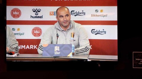 欧洲红魔决战哥本哈根，比利时国家队赛前最后一练气氛热烈