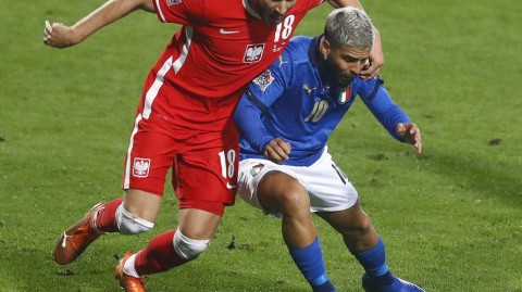 蓝衣军团雷焦艾米利亚奏凯，意大利2比0力克波兰抢占欧国联小组头名