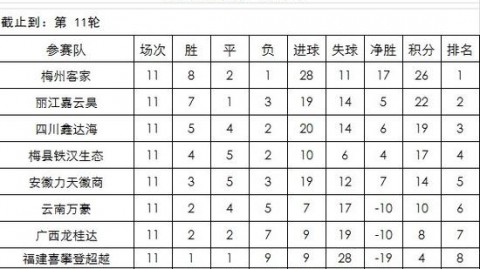 广州蒲公英逆转广东铭途登顶南区榜首，德比鏖战展现冲甲野心
