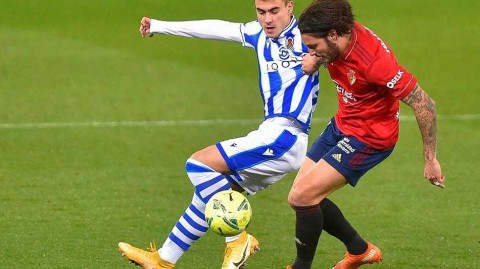 皇家社会战平奥萨苏纳，巴雷内切亚替补建功难救主