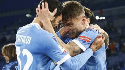 意大利杯八强战蓝鹰一箭定江山 因莫比莱制胜球助拉齐奥晋级