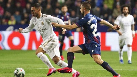 皇马众将集体失准，莱万特主场爆冷掀翻银河战舰