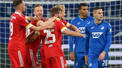 德甲第六轮：十人霍芬海姆主场惨遭柏林联合逆转