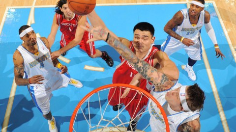 二零零九姚明内线统治力回顾火箭掘金经典对决