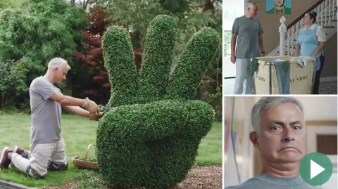 穆里尼奥广告引爆网络：中国报价、三根手指与红色大巴的自我解嘲