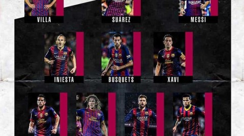 梦三王朝余晖与宇宙队巅峰：进球网评巴萨近十年最佳阵容