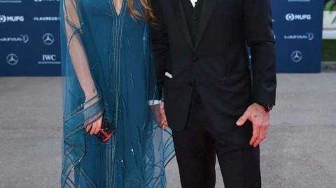 绿茵传奇与永恒优雅：菲戈夫妇闪耀摩纳哥劳伦斯之夜