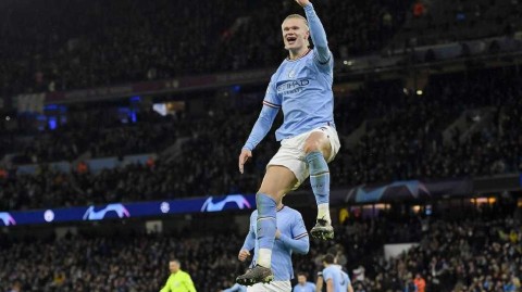 欧冠之夜魔人布欧五子登科 曼城七球横扫莱比锡创纪录