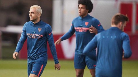 枕戈待旦战蓝军 塞维利亚欧冠小组赛前最后一练