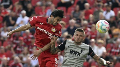 德甲次轮风云录：奥格斯堡客场逆袭勒沃库森全纪录