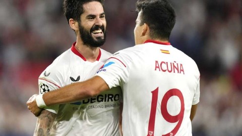 伊斯科世界波闪耀皮斯胡安 塞维利亚欧冠大胜锁定欧联之路