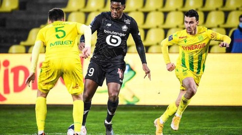 南特主场坚壁清野难阻戴维双响炮，里尔客场完胜继续领跑积分榜