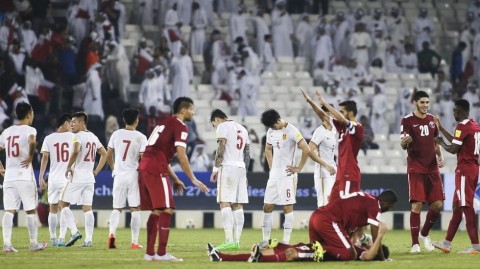 世预赛出线生死战：中国男足主场0-0闷平卡塔尔，颜骏凌神扑救主难改命运