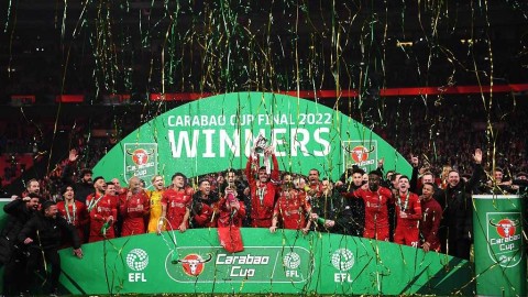 红军点球鏖战蓝军 利物浦第九次捧起联赛杯