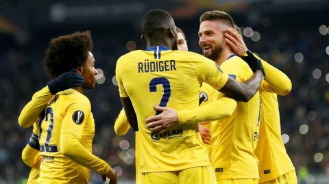 欧联杯：吉鲁闪耀切尔西五球大胜基辅迪纳摩