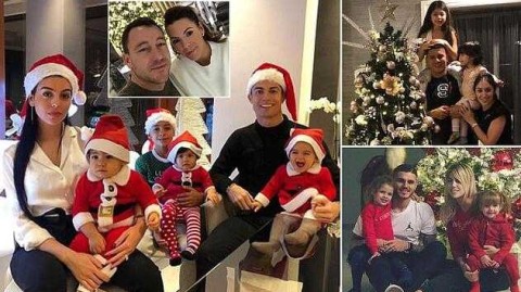 球星圣诞合家欢，绿茵硬汉的柔情时刻