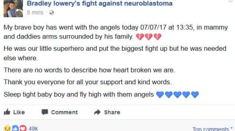 六年生命中绽放的勇气：桑德兰小球迷布拉德利的故事