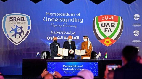 沙漠中的足球握手：因凡蒂诺见证阿联酋与以色列足协历史性和解