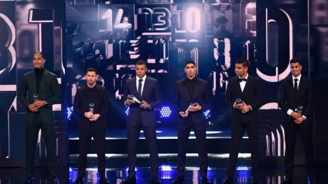 群星璀璨足坛殿堂聚首 锋线豪华众星闪耀巴黎