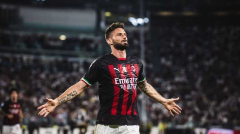 吉鲁头槌定乾坤 AC米兰攻克都灵安联球场锁定欧冠席位