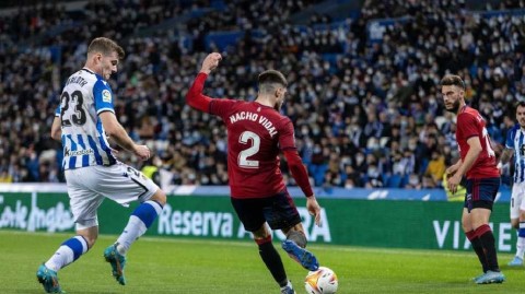 皇家社会主场小胜奥萨苏纳 埃鲁斯通多一锤定音