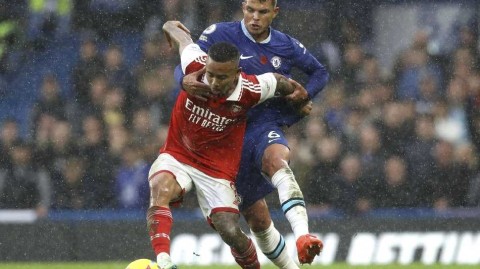 加布里埃尔一锤定音 阿森纳力克切尔西重返英超榜首