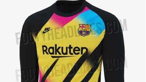 巴萨新赛季球衣惊现魔幻配色 门将服设计引爆球迷吐槽