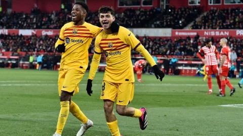 西甲巅峰战佩德里一剑封喉 巴萨客胜赫罗纳登顶积分榜