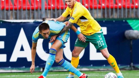 欧国联焦点战：哈萨克斯坦客场两球力克立陶宛