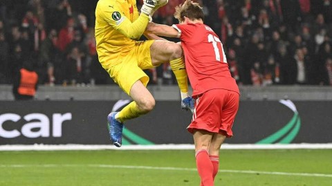 柏林联合战平布拉格斯拉维亚告别欧协联赛场